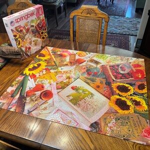 Like New Springbok Garden Gardening Floral Jigsaw Puzzle - 1500 pieces